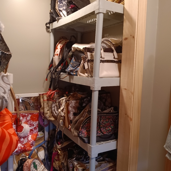 Y2K Coach Poppy Sequin Crossbody Bag White And Silver - Picture 8 of 9